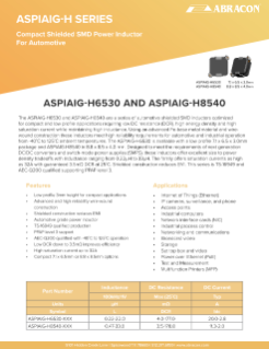 Abracon ASPIAIG-H Series PDF Cover