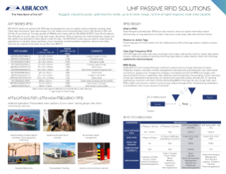 Abracon UHF Passive RFID Tag Solutions