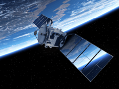 Satellite in space
