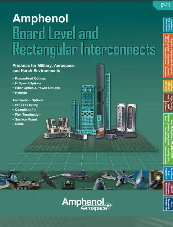 Amphenol Aerospace Board level and Rectangular Interconnects PDF Cover
