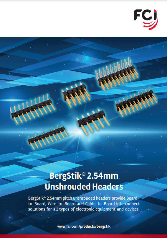 Amphenol FCi BergStik 2.54mm Unshrouded Headers TTI, Inc.