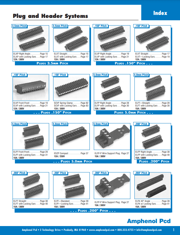 Amphenol PCD Terminal Blocks Catalog TTI, Inc.