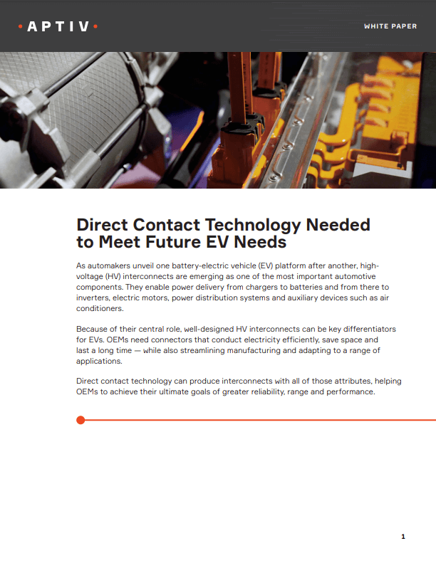 Aptiv EV Automotive White Paper