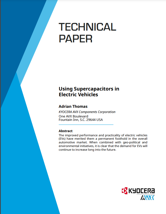 Kyocera AVX Electric Vehicles Technical Paper