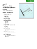 Barker Microfarads +125C Miniature Axial, Aluminum Capacitors