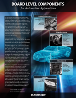 Bourns Board Level Components for Automotive Applications