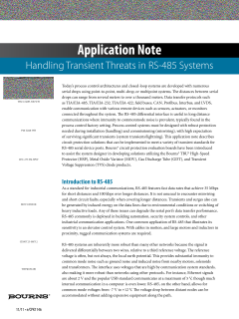 Bourns Handling Transient Threats in RS-485 Systems