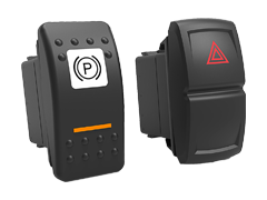 Carling Technologies V-Series Contura Sealed Rocker Switches