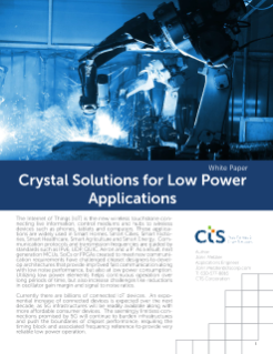 White Paper: Crystal Solutions for Lower Power Applications PDF cover