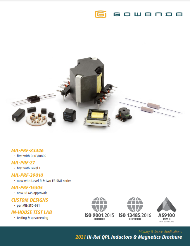 Gowanda Hi-Rel Qualified Inductors & Magnetics PDF