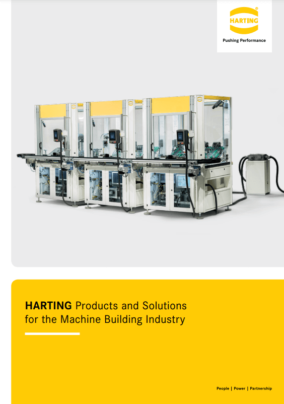 HARTING PDF Cover for Connectors in Machine Building