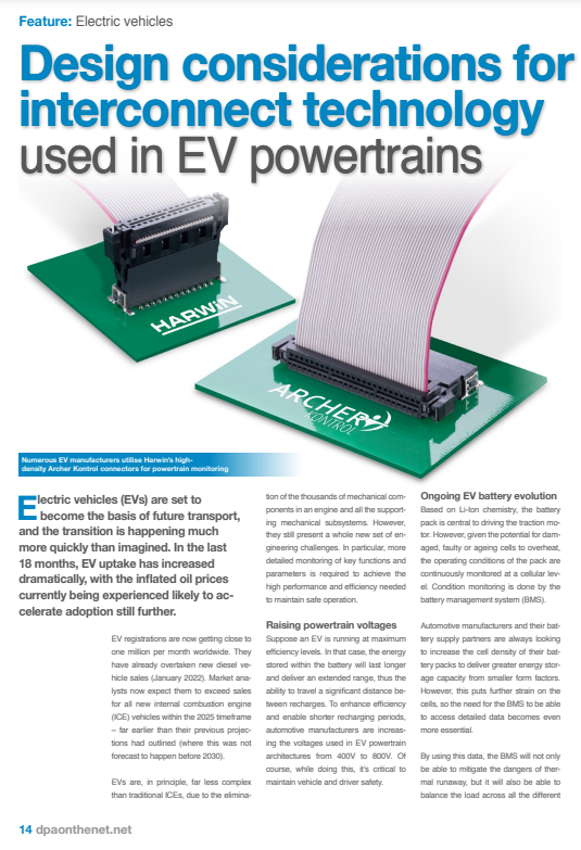 Harwin Design Considerations for EVs PDF Cover