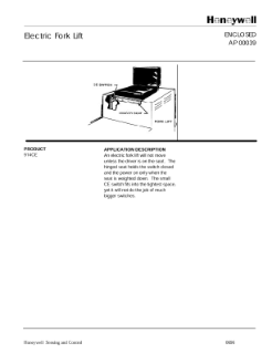Honeywell Electric Fork Lift PDF Thumbnail