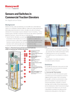 Honeyywell Sensors and Switches for Elevators and Lifts
