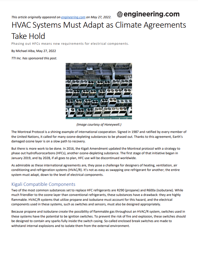 Honeywell: HVAC Systems Must Adapt as Climate Agreements Take Hold PDF Cover