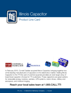 Illinois Capacitor Product Line Card PDF Thumbnail