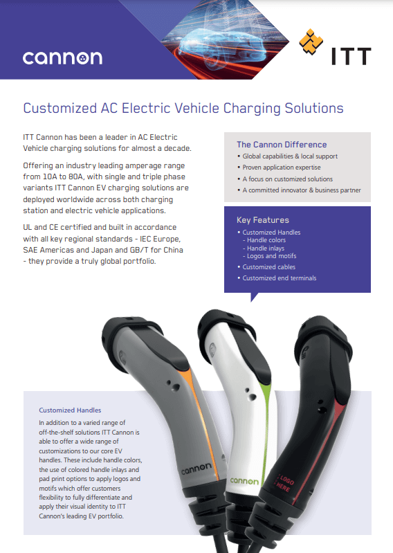 ITT Cannon AC EV Solutions PDF Cover