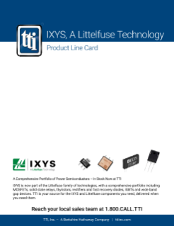 IXYS Product Line Card Cover