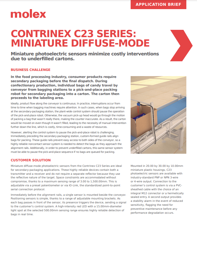 Molex Contrinex C23 PDF Cover