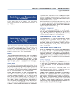 Murata Power Solutions PF600-1 Constraints on Load Characteristics PDF Thumbnail