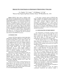 Murata R-SPUDT Filters Based on Different Width Split Fingers PDF Thumbnail