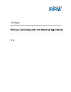 Murata Wireless Communications for Industrial Applications PDF Thumbnail