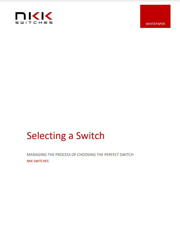 NKK Switches Selection PDF Cover