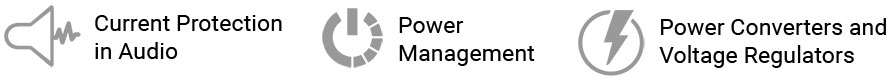 Current Protection in Audio, Power Management, Power Converters and Voltage Regulators
