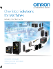 Omron Automation & Safety One Stop Solutions for Machines Brochure PDF Thumbnail