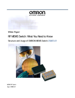 Omron RF MEMS Switch: What You Need to Know PDF Thumbnail