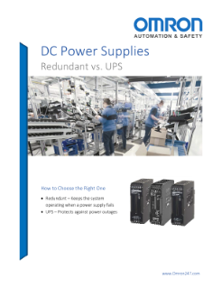 Omron Automation & Safety DC Power Supplies: Redundant vs. UPS PDF Thumbnail
