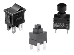 A8L Rocker, A9PS Pushbutton and C4V Power Switches