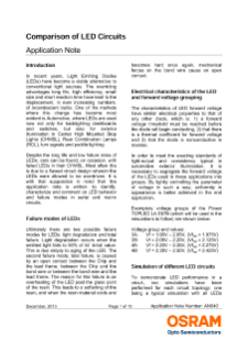 Osram Comparison of LED Circuits PDF Thumbnail
