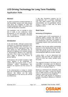 Osram LED Driving Technology for Long Term Flexibility PDF Thumbnail