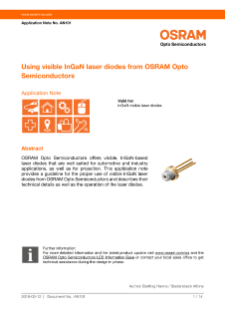 Osram Using visible InGaN laser diodes from OSRAM PDF Thumbnail