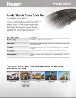 Panduit Pan-Ty® Double Clamp Cable Ties