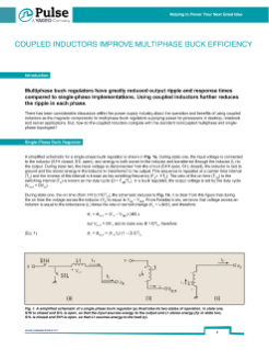 Pulse Electronics Coupled Inductors Improve Buck Efficiency