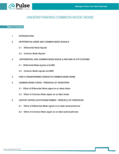 Pulse Electronics Understanding Common Mode Noise