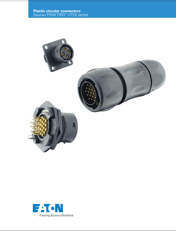 Souriau UTSX Series Plastic Circular Connectors TTI, Inc.