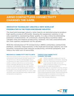 TE Connectivity Ariso - Food & Beverage Processing PDF Thumbnail