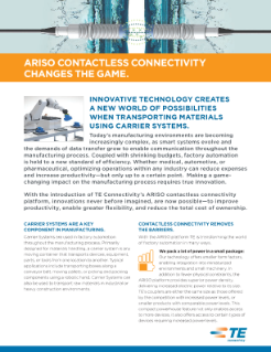 TE Connectivity ARISO - Transporting Materials PDF Thumbnail