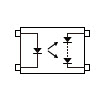 Toshiba Thyristor-Output Photocoupler internal diagram