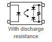 Toshiba Thyristor-Output Photocoupler with discharge resistance internal diagram
