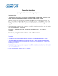 Chemi-Con Capacitor Venting PDF Cover