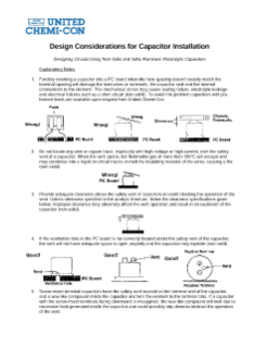 United Chemi-Con Capacitor Installation Design Guidance PDF Cover