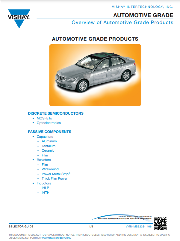 Vishay Automotive Grade Products PDF Thumbnail