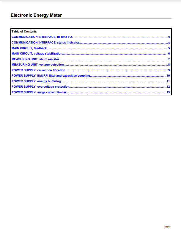 Vishay Electronic Energy Meter PDF Thumbnail