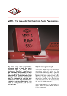 WIMA: Audio Applications PDF cover