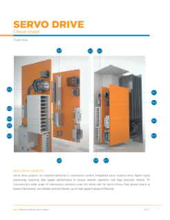 TE Connectivity | Servo Drive Cheat Sheet