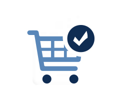 Shopping cart icon for Checkout Feature